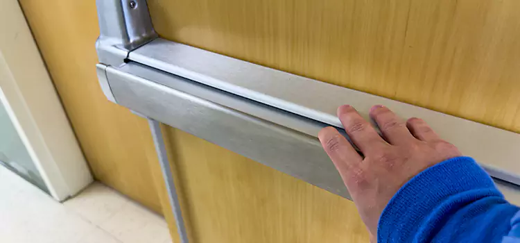 Installing a Push Bar on a Door League City